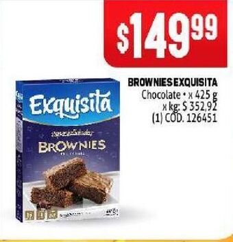 Brownies exquisita 425g