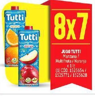 Makro Jugos tutti 1lt 8x7 oferta