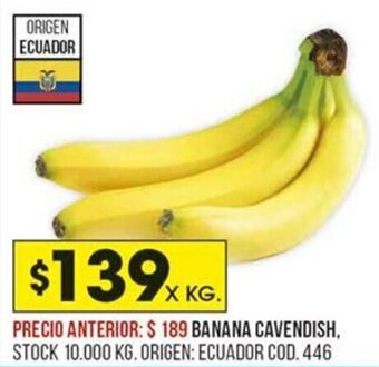 Coto Banana Cavendish oferta