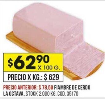 Coto Fiambre De Cerdo La Octava x 100g oferta