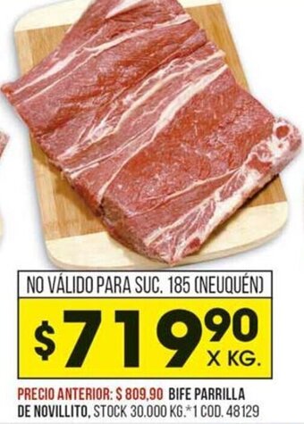 Coto Bife Parrilla De Novillito oferta