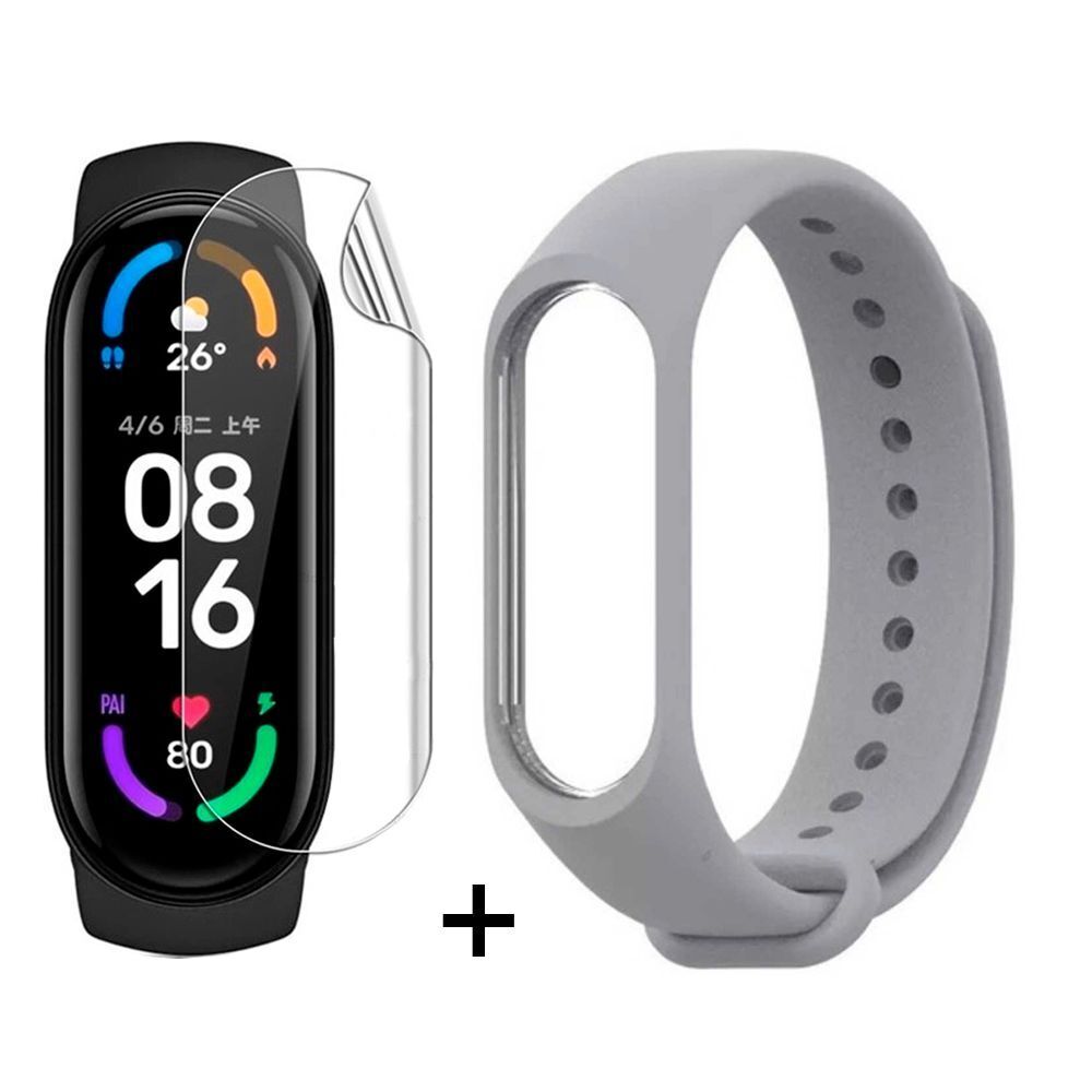 Smartwatch Xiaomi Mi Smart Band 6 Mas Film y Malla Gris de Regalo oferta en  Frávega