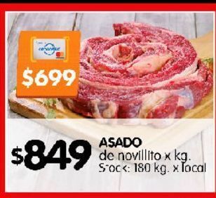 Disco Asado de novillito x kg oferta