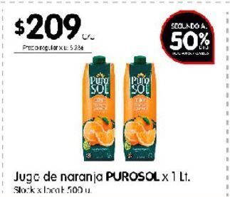Disco Jugo de naranja purosol 1l oferta