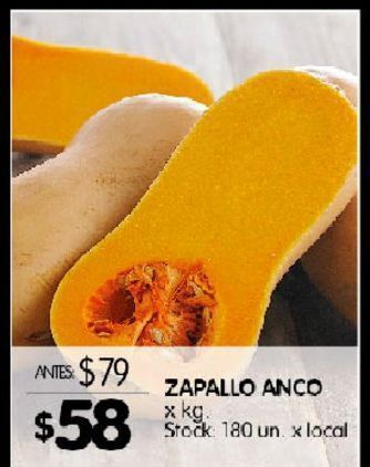 Disco Zapallo anco x kg oferta