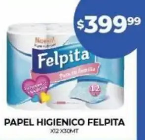Supermercados Tadicor Papel Higienico Felpita x 12 x 30 mt oferta