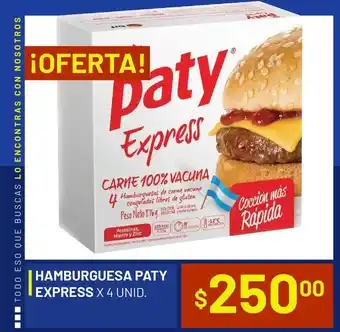 Hamburguesa Paty Express x 4 Unid.