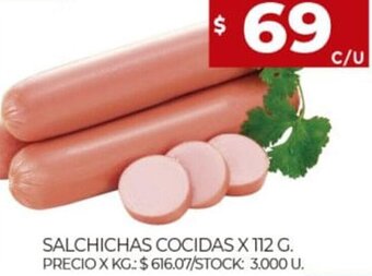 Supermercados DIA Salchichas Cocidas x 112 g. oferta