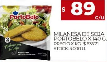 Supermercados DIA Milanesa De Soja Portobelo x 140 g. oferta