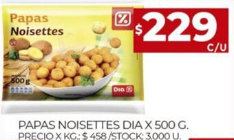 Supermercados DIA Papas Noisettes Dia x 500 g. oferta