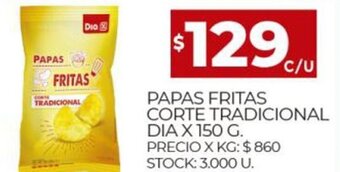 Supermercados DIA Papas Fritas Corte Tradicional Dia x 150 g. oferta