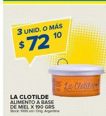 Carrefour Maxi La clotilde alimento a base de miel oferta