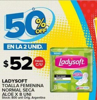 Carrefour Maxi Toallas femeninas ladysoft oferta