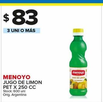 Carrefour Maxi Jugo de limon menoyo oferta