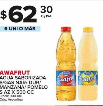 Carrefour Maxi Agua saborizada awafrut oferta