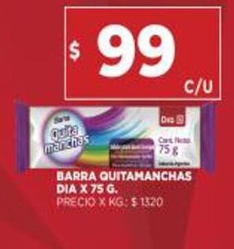 Supermercados DIA Barra Quitamanchas dia x 75g oferta