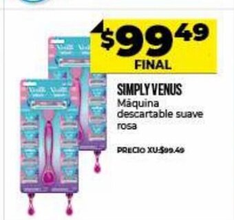 Supermayorista Vital Simply Venus Máquina descartable suave rosa oferta