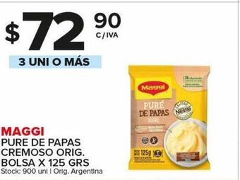 Carrefour Maxi Puré de papas maggi 125g oferta
