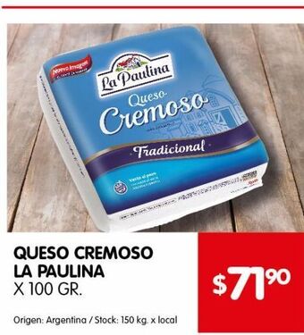 Disco Queso cremoso la paulina oferta