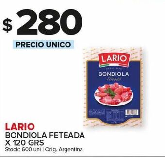 Carrefour Maxi Bondiola feteada lario 120g oferta