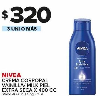 Carrefour Maxi Crema corporal nivea 400cc oferta