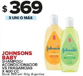 Carrefour Maxi Shampoo / acondicionador johnson's 400cc oferta