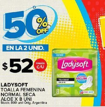 Carrefour Maxi Toallas femeninas ladysoft 8un oferta