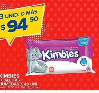 Carrefour Maxi Toallitas húmedas kimbies 48 un oferta