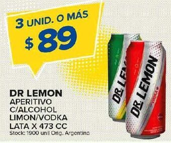 Carrefour Maxi Aperitivos dr. lemon 473cc oferta
