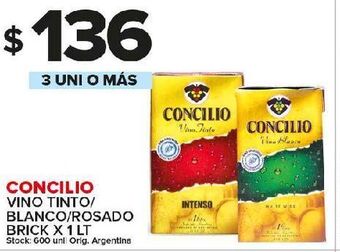 Carrefour Maxi Vino tinto concilio 1lt oferta