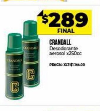 Supermayorista Vital Crandall Desodorante aerosol x 250cc oferta