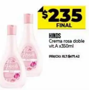 Supermayorista Vital Hinds Crema rosa doble vit x 350ml oferta