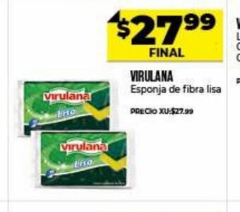 Supermayorista Vital Virulana Esponja de fibra lisa oferta