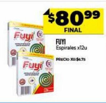 Supermayorista Vital Fuyi Espirales x 12u oferta