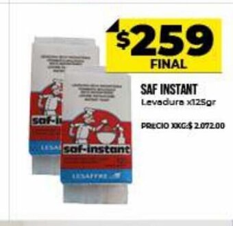 Supermayorista Vital Saf Instant Levadura x 125gr oferta