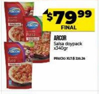 Supermayorista Vital Arcor Salsa doypack x 340gr oferta