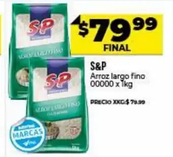 Supermayorista Vital S&P Arroz largo fino 00000 x 1kg oferta