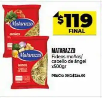 Supermayorista Vital Matarazzo Fideos moños/cabello de ángel x 500gr oferta