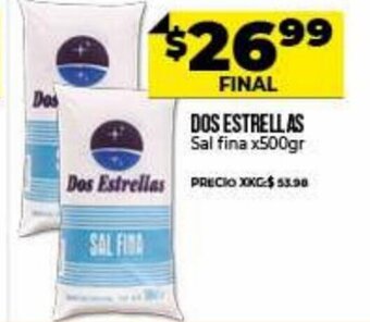 Supermayorista Vital Dos Estrellas Sal fina x 500gr oferta