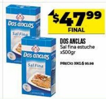 Supermayorista Vital Dos Anclas Sal fina estuche x 500gr oferta