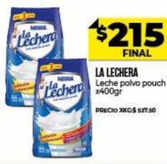 Supermayorista Vital La Lechera Leche polvo pouch x 400gr oferta
