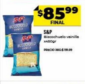 Supermayorista Vital S&P Bizcochuelo vainilla x 450gr oferta