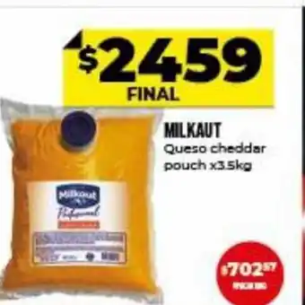 Supermayorista Vital Milkaut Queso cheddar pouch x 3.5kg oferta