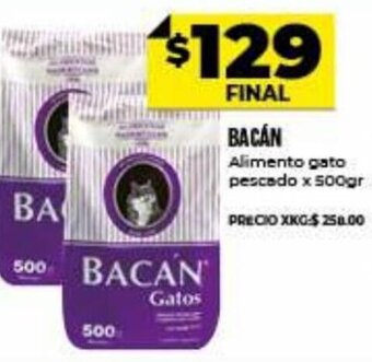 Supermayorista Vital Bacán Alimento gato pescado x 500gr oferta