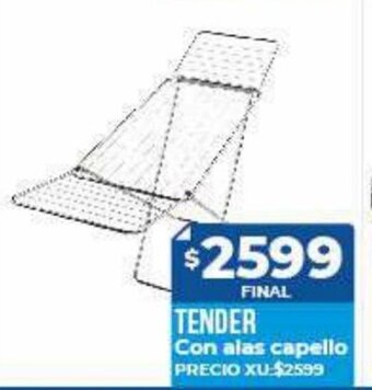 Supermayorista Vital Tender Con alas capello oferta