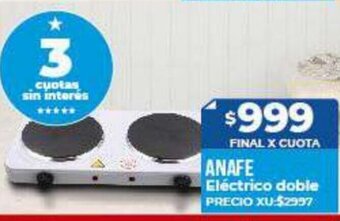 Supermayorista Vital Anafe Eléctrico doble oferta