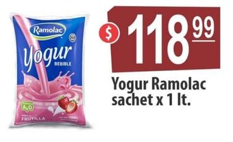 Autoservicio Capo Yogur Ramolac sachet x 1lt oferta