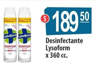 Autoservicio Capo Desinfectante Lysoform x 360cc oferta
