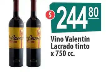Autoservicio Capo Vino Valentin Lacrado tinto x 750cc oferta