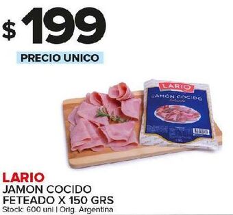 Carrefour Maxi Jamón cocido lario 150g oferta